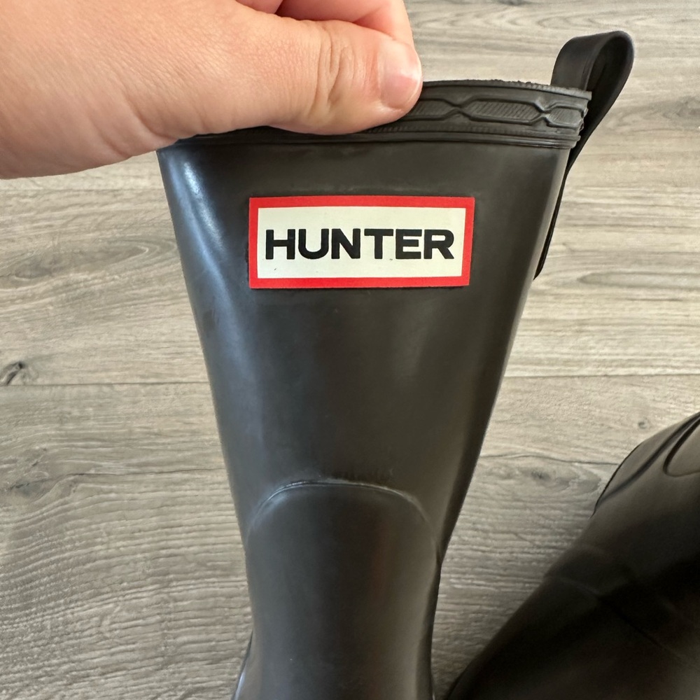 Hunter Boots Classic Short Black Waterproof Boots Size 9 Womens - Picture 6 of 11